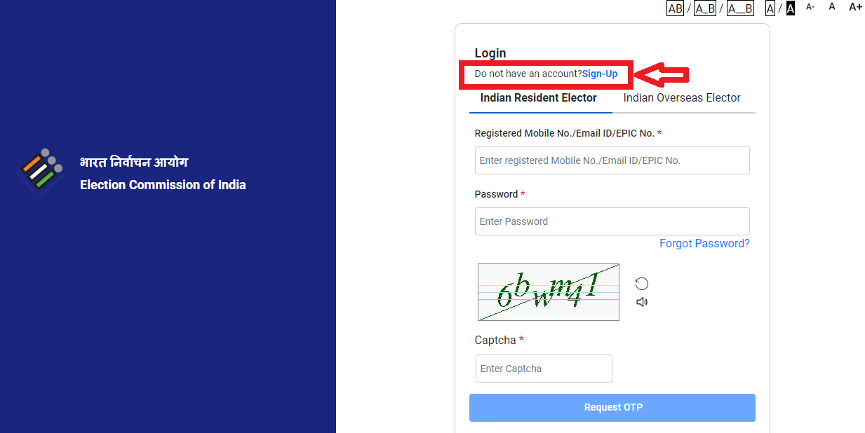 Voter registration process