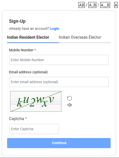 Voter registration