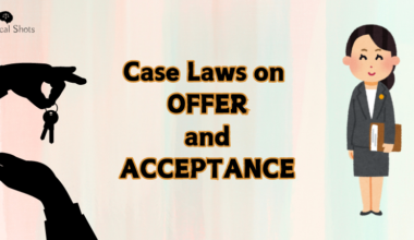 Case Laws on Offer and Acceptance