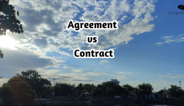 difference between Agreement and Contract