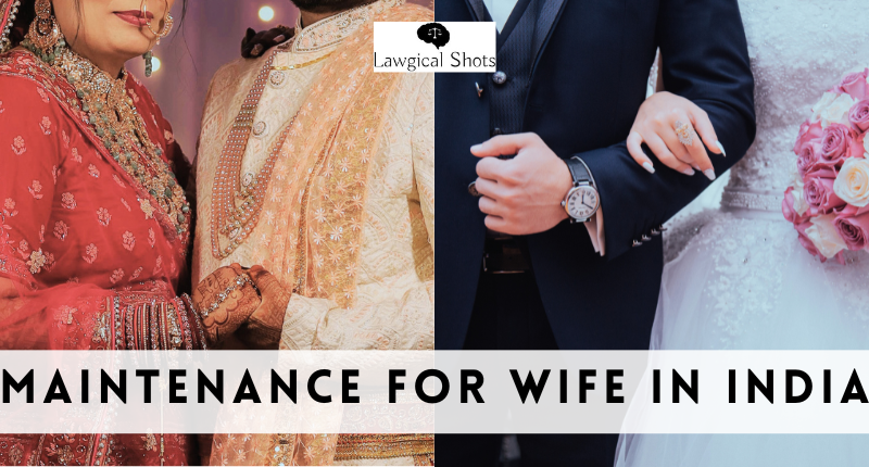 maintenance for wife in India