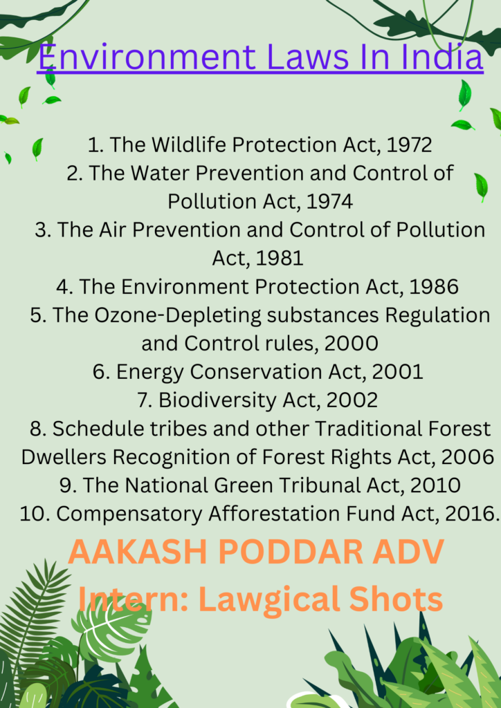 Environmental laws