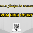 can high court judge be removed