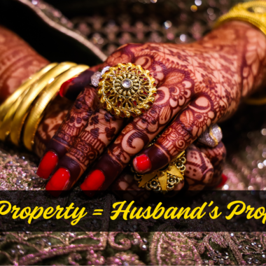 does wife's property belong to husband