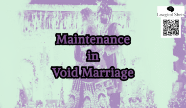 maintenance in void marriage
