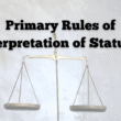 primary rules of interpretation