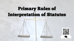 primary rules of interpretation