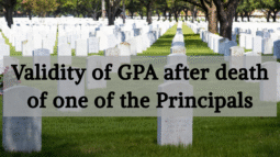 validity of gpa after death of one of the principal