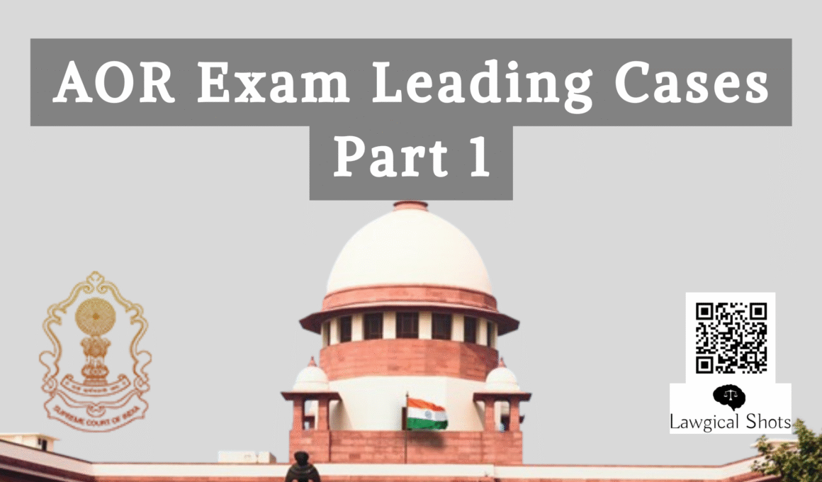 AOR leading cases