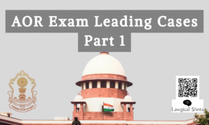 AOR leading cases