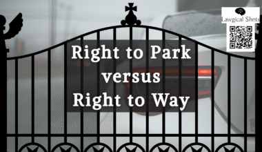 right to park vs right to way