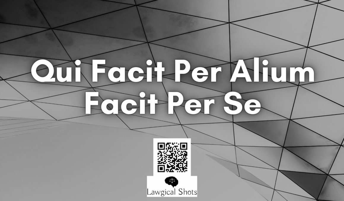 Qui Facit Per Alium Facit Per Se