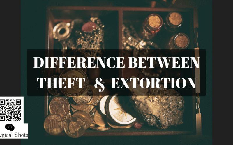 difference between theft and extortion