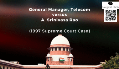 General Manager, Telecom v. A. Srinivasa Rao