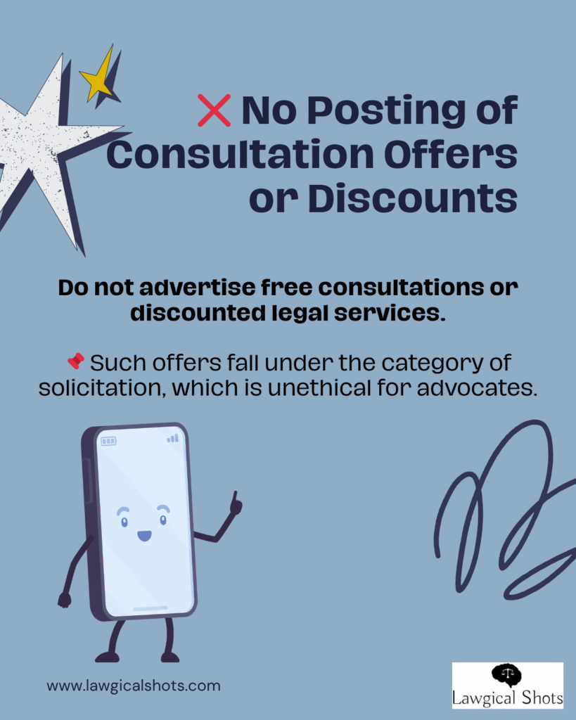 Discounts by Advocates is solicitation