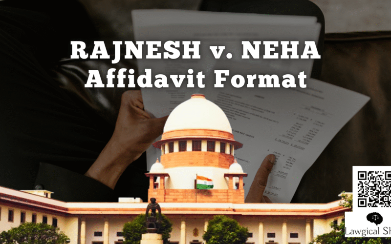Rajnesh vs Neha affidavit