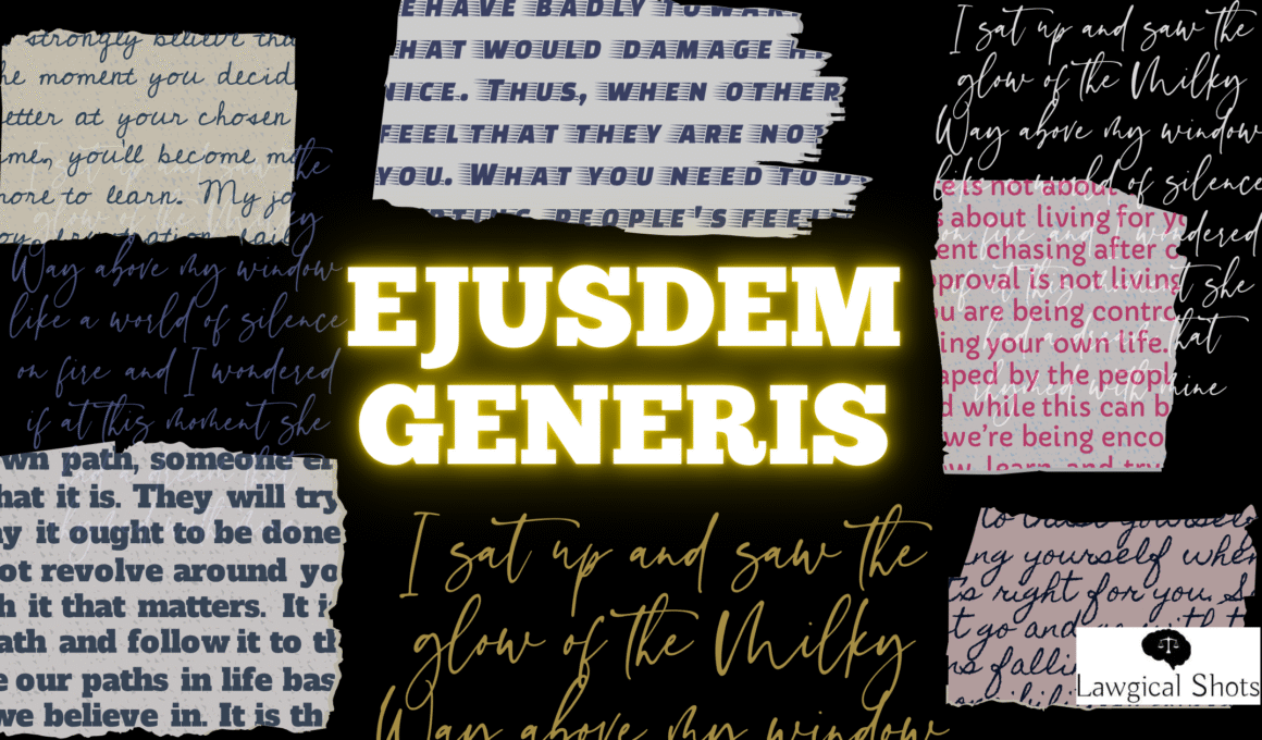 doctrine of ejusdem generis