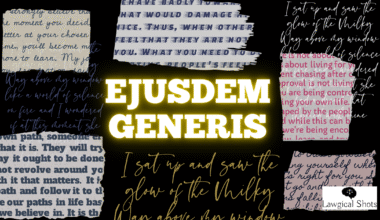 doctrine of ejusdem generis