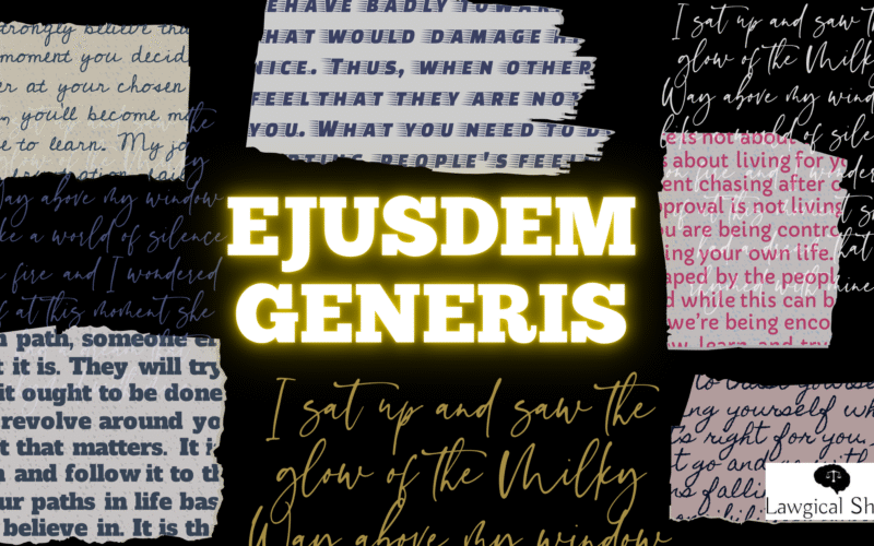 doctrine of ejusdem generis