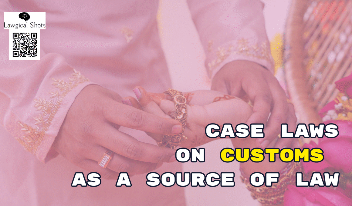 case laws on custom