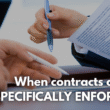 specific contract enforcement
