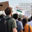 can foreigner protest in india