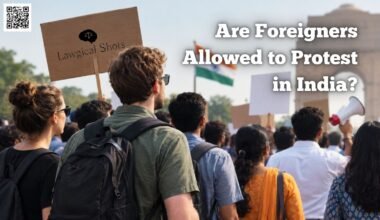 can foreigner protest in india